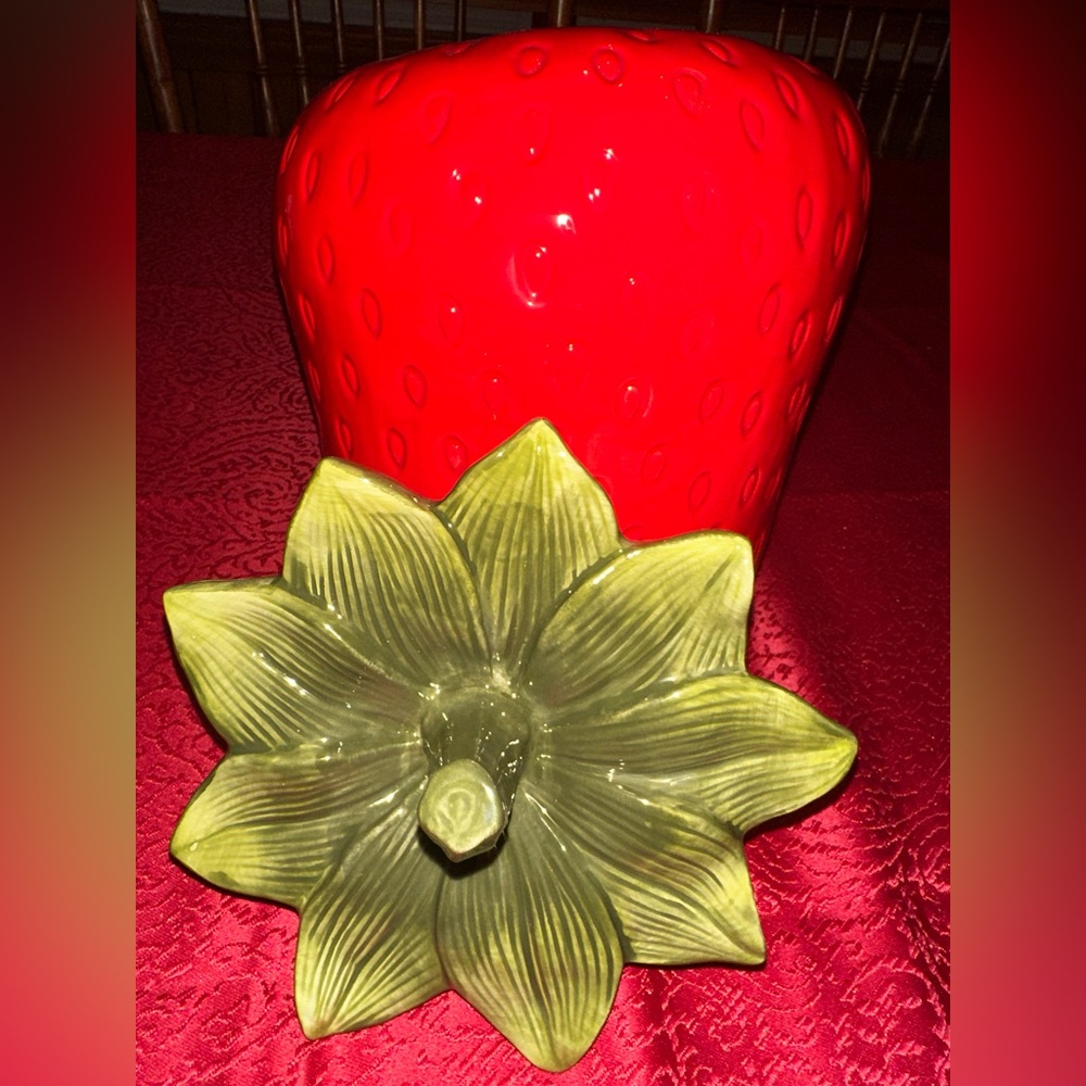 Vintage Strawberry Cookie jar